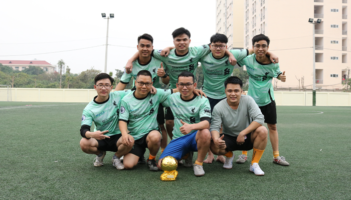 đội thắng cuộc đá bóng hội thao