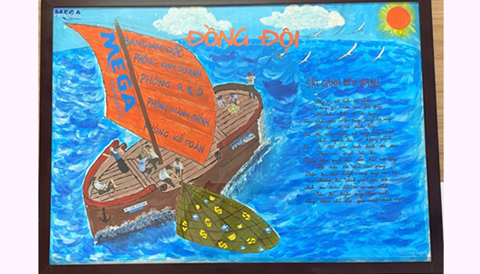 Giải nhì cuộc thi viết báo tường 