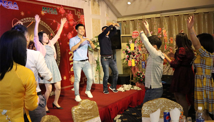 Joining in dances and fun games