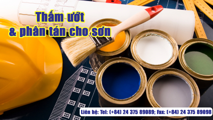 thấm ướt và phân tán cho sơn